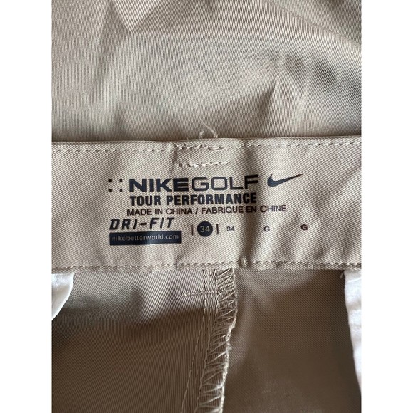 Nike Golf Khaki Shorts men’s size 34 - Picture 3 of 6